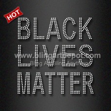 Black Lives Matter Rhinestone Transfers for Clothing